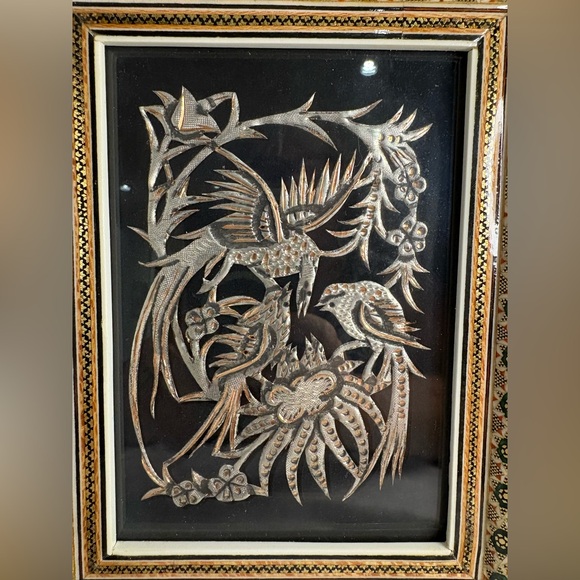Middle Eastern Persian Art. Khatan framed art, - Picture 3 of 6